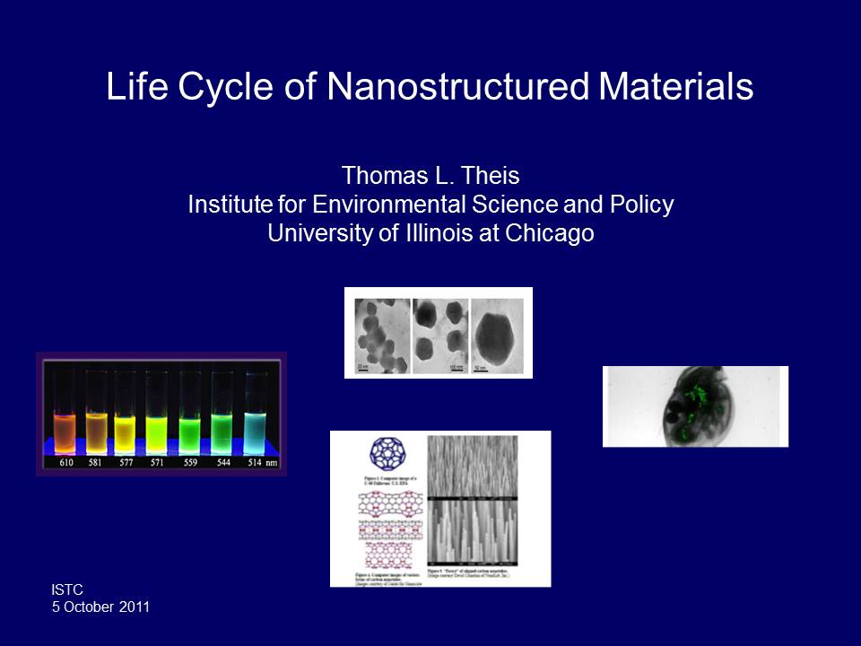 Title Slide: Life Cycle of Nanostructured Materials