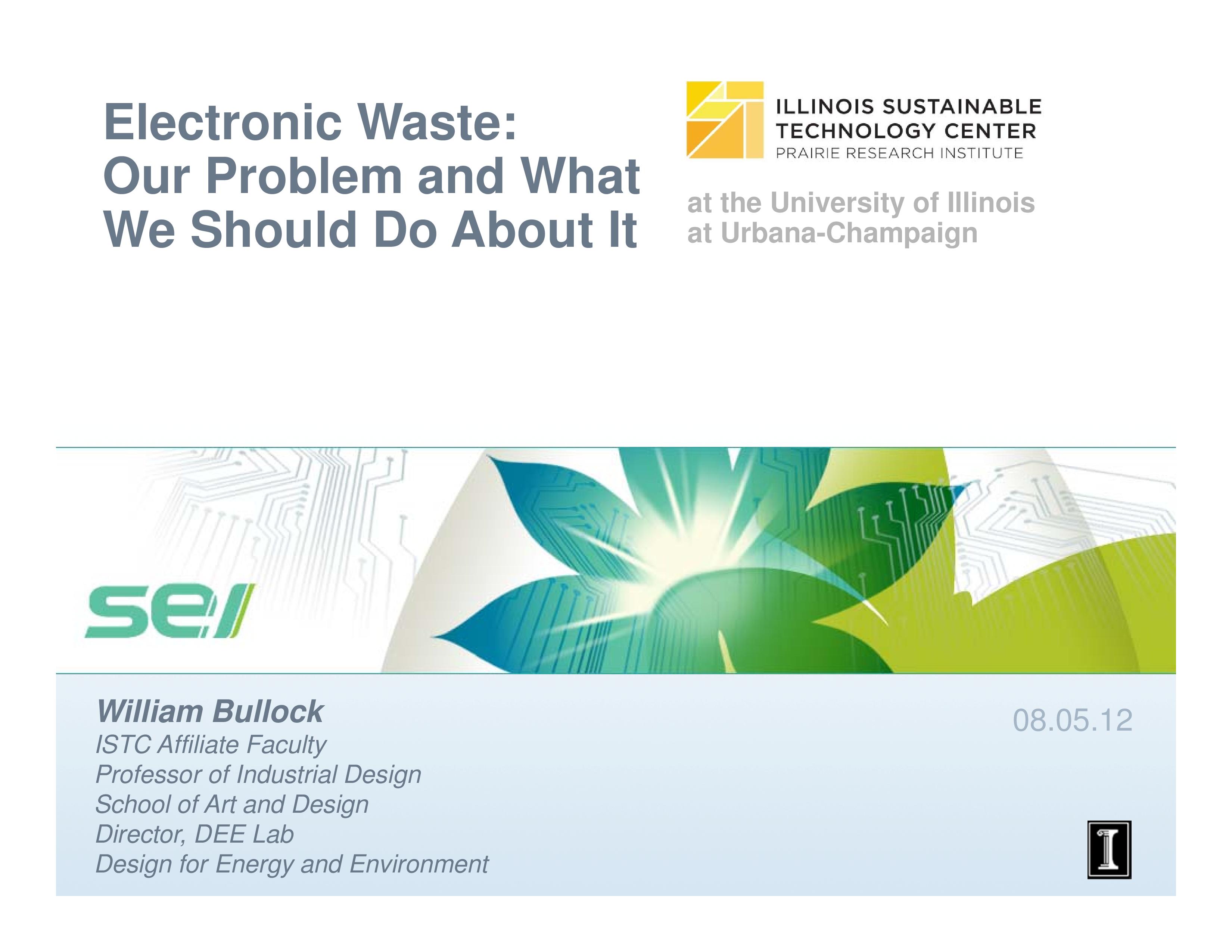 Title Slide: Electronic Waste