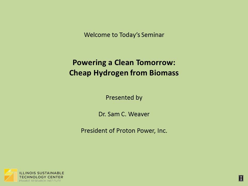 Title Slide: Powering a Clean Tomorrow