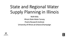 Title Slide: State and Regional Water Supply Planning in Illinois